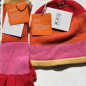 100% cashmere hat and gloves, great Christmas gift!